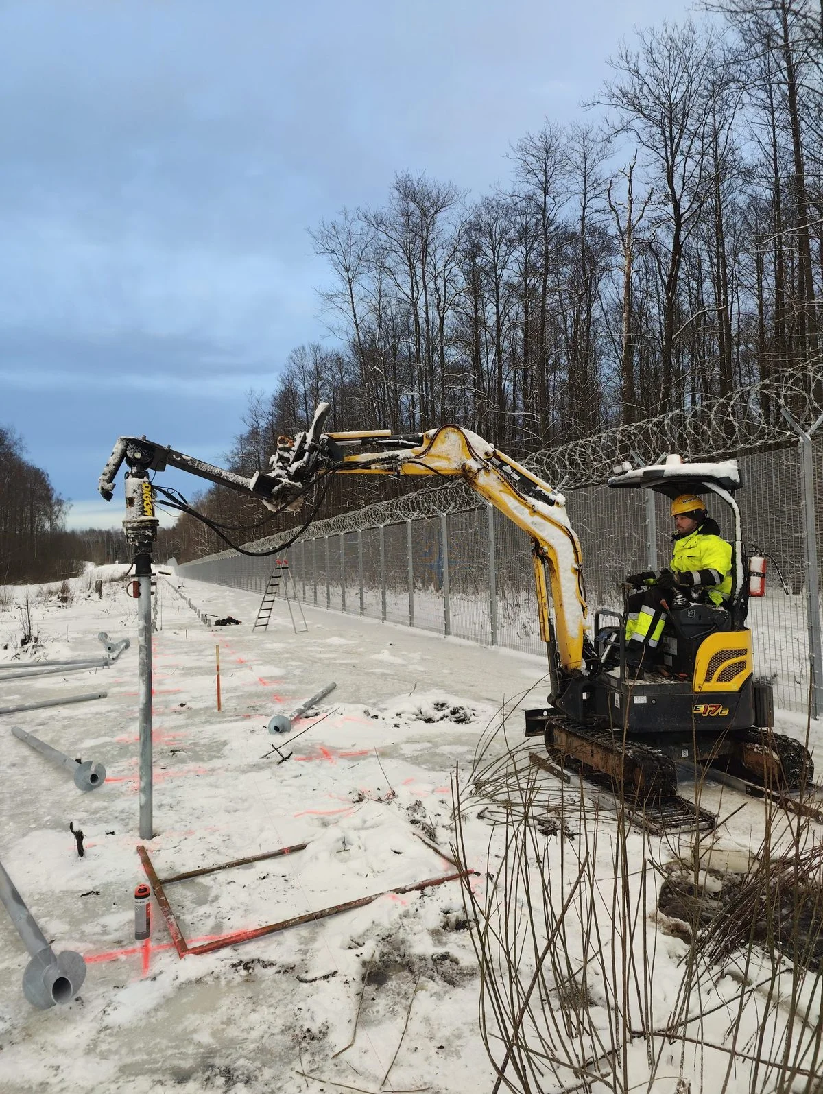 Installatieteam op de bouwplaats